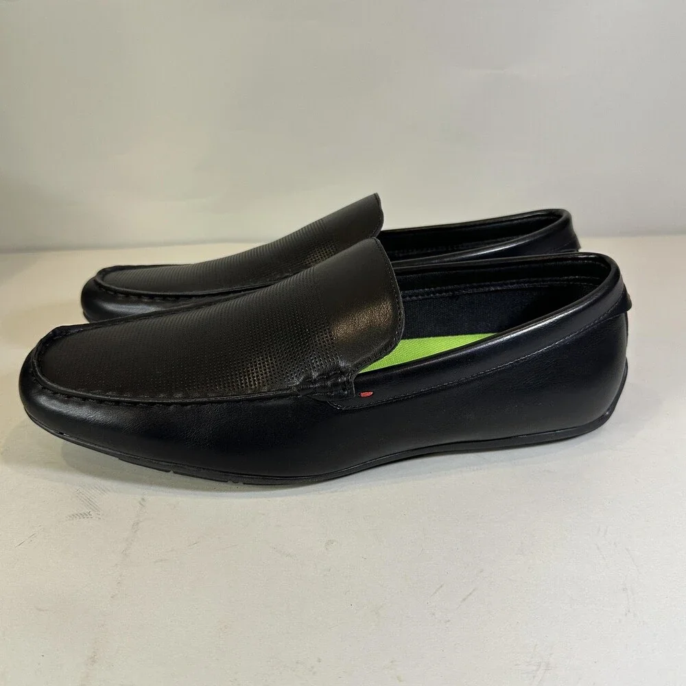 Vance Shoes Mens Size 11 Black Mitch Loafers Drivers Dress Comfort Slip On New